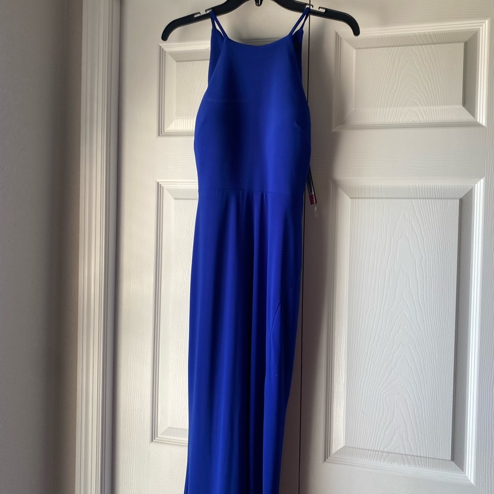 Blue prom dress size 1/2 new with tags